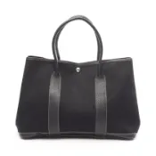 【DOKODEMO】【二手】愛馬仕 HERMES 托特包 Garden Party PM 黑色皮革 Garden Party PM 黑色 女士二手 B