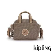 Kipling (網路獨家款)編織水洗棕輕巧手提肩背包-JOVINA