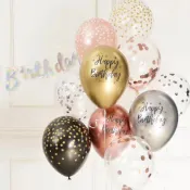 12吋生日印花金屬氣球(台灣現貨)HAPPY BIRTHDAY氣球 生日快樂氣球 生日金屬氣球 生日快樂金屬氣球