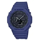 【CASIO 卡西歐】G-SHOCK 雙顯 男錶 樹脂錶帶 LED 防水200米 GA-2100(GA-2100-2A)