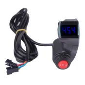 [waroom01] 3 速開關自動電壓表,實時精確 12V 至 99V 黑色,適用於帶數字電壓顯示摩托車的電動車自行車