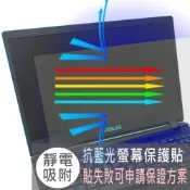 【Ezstick】ASUS X560 X560UD 防藍光螢幕貼｜鏡面/霧面可選｜筆電螢幕保護貼