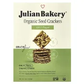 【iHerb】Julian Bakery, 有機種子餅乾，鹽和胡椒，4 盎司（113 克）