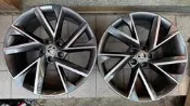 skoda 19吋原廠鋁圈 Skoda superb（B8)五孔112 實體店面安裝