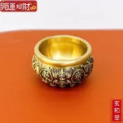 💰玄和緣堂💰4cm迷你聚寶盆黃銅招財客廳玄關辦公室開業擺件0907 招財進寶 風生水起 招財流水