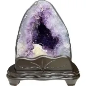 【恬芯晶品】7.2kg精選巴西金型紫水晶洞新居財位擺設OK56(紫鈦晶晶洞開運招財招貴人開業財位新春禮物)