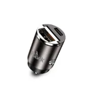 (店+)【Hawk 浩客】30W雙孔PD+QC隱形車充