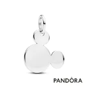 【Pandora】迪士尼米奇造型可鐫刻吊飾 官方直營