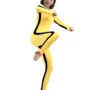 【木木美】定製緊身衣打敗比爾李小龍扮演者練功服Cosplay萬聖節舞臺服裝