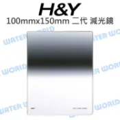 水世界3C H&Y 反轉 雙向漸層玻璃方型減光鏡【GND1.2 ND16】二代 100x125mm 公司貨【中壢-水世界】