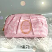 （最後數量）全新－ESTÉE LAUDER 雅詩蘭黛 × LADURÉE 聯名粉色壓紋化妝包／雅詩蘭黛隨身彩妝包－馧莳