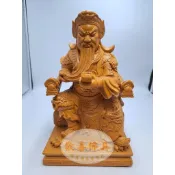 〔歡喜佛具〕八吋八關聖帝君  看書  拿書  二度漆｜臉部雕刻精緻  文武甲花紋精雕  漂亮神尊 神像