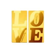 【Prisme】黃金金條 金片組 LOVE 純金999.9 小金條 迷你 金磚 (金重1g /約0.26錢±0.01)