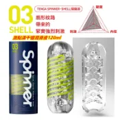 激點滿千贈潤滑液120m 日本TENGA SPINNER 自動迴轉旋吸自慰杯(SHELL/圓盤盾) SPN-003