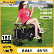 ✅免運 開發票✨露營車擺攤小推車 多功能可折疊手推購物車野餐戶外營地拖車戶外展示售貨車 夜市攤位車 夜市擺攤車