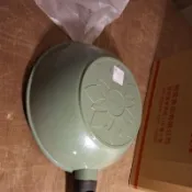 韓國ECORAMIC鈦晶石頭抗菌不沾鍋 平底鍋【28CM 綠色中深鍋 】 【555小舖】