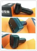 PNS-S03-2USB-3.1A 全新 四合一 3.1A 兩孔點煙插 充電器 電壓顯示 溫度顯示 可充手機 導航機 寶