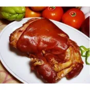 (店+)【陸霸王】☆古早味大豬腳☆萬巒大豬腳 脆皮大豬腳 大份量1.5kg/包 *2入組+贈筍干500G*1包 年菜