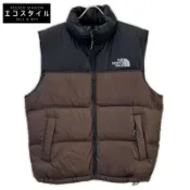 【DOKODEMO】The North Face 黑色 x 棕色新款 Nuptse Air Rds 羽絨背心，XL 號 [二手]
