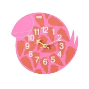 (店+)【dayneeds 日需百備】動物造型 花漾大嘴鳥壁掛式時鐘 掛鐘/壁鐘/壁掛式