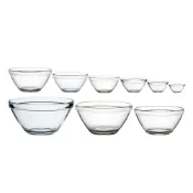 (店+)【Bormioli Rocco】龐貝強化調理缽 (尺寸任選;調理盆/沙拉碗/玻璃碗/烘焙盆)