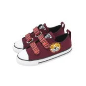 Converse 休閒鞋 All Star 2V 小童鞋 學步鞋 棕 橘 老虎圖騰 魔鬼氈 帆布鞋 A17799C