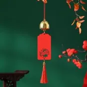 【原廠品質驗證 免運】?實木款鈴鐺風鈴木質許願牌 東巴祝福牌 祈願牌景區旅遊工藝品