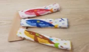 萊亞生活館 彩虹毛巾 610SF 紗布小手巾-海底世界 手帕 小方巾 口水巾 100%棉 台灣製造