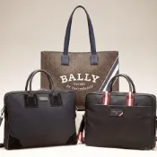 BALLY 兩用公事包 x 字母帆布托特包 肩斜背通勤包-多款可選