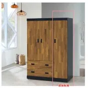 【AS 雅司設計】AS雅司-工業風積層木1.3尺單門衣櫥-40*58*176cm