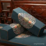 限时现杀🍊 中式長條枕刺繡抱枕扶手枕紅木沙髮坐墊靠枕長方形靠墊羅漢床枕
