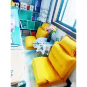 寓偉 懶人沙發塔塔米臥室小公寓可愛女孩單人雙可折疊沙發床陽臺躺