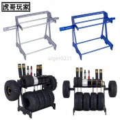 RC攀爬車 輪胎動平衡支架 鋁合金避震工具架 多功能收納架