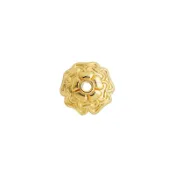 宏雲Hongyun-xs--14K包金保色鏤空荷葉花托山茶花帽手鏈項鍊串珠托diy隔片配飾品