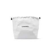 CHANEL 香奈兒 白色束口袋