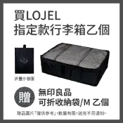 購買指定款行李箱送 無印良品可折收納袋/M (商品圖片僅供參考，數量有限，送完為止不另告知)