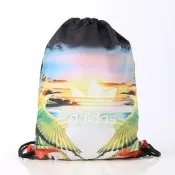 S.G ADIDAS ORIGINALS 2015 GYMSACK FLOWER 鏡射鳥花 束口袋拉鍊 防水S19919