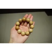 正宗台灣黃檜20mm木手串、佛珠~水磨~(非檜木聚寶盆、檜木盒、龍柏、牛樟、樟木、肖楠、紅檜)#老料車製
