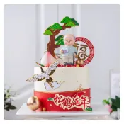 ☀孟玥購物☀壽桃 祝壽蛋糕 長命百歲蛋糕 神明蛋糕 創意蛋糕 蛋糕裝飾 蛋糕擺件