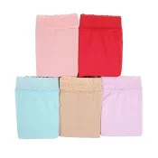 【Chlansilk 闕蘭絹】甜美氣息100%蠶絲中高腰內褲五件組