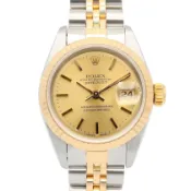 【DOKODEMO】【二手】ROLEXDatejust E 字頭 69173 CH/BA K18（黃金）不鏽鋼女士腕錶
