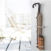 【Life shop】磁吸門後雨傘架(調味料架 廚房收納架 廚房紙巾架)