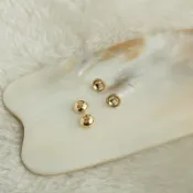 TL-(30pcs)-14k包金保色雙孔收尾藏線帽diy手工飾品配件珍珠帽收尾連接扣墜