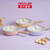 NEOFLAM Rody跳跳馬系列陶瓷塗層炒鍋26公分(三色任選/IH爐可用鍋/非鐵氟龍不沾塗層)-台灣原廠公司貨