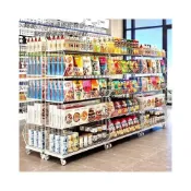 (店+)超市置物架 斜口籃 超市商店小賣部藥店貨架 收納架 展示架 熱賣 居家生活 食品玩具整理架