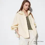 (二手極新) Uniqlo 抗UV布勞森外套 奶黃色 L號 467111