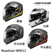 ASTONE ROADSTAR 安全帽 WW11 內墨鏡片 通風系統 吸濕排汗 眼鏡溝槽 全罩式《比帽王