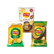 (店+)【Lay’s 樂事】樂事 洋芋片 生啤酒口味/榴槤口味/麻油雞口味 70g
