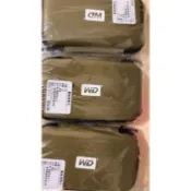 *WD My Passport 粉紅色棕色藍色牛仔布硬碟包硬殼保護包隨機出貨花色