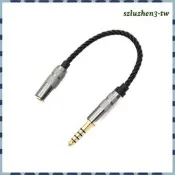 [SzluzhenfbT] 4.4mm 平衡公對 3.5mm 立體聲母適配器電纜,延長線,便攜式,高級,替換,